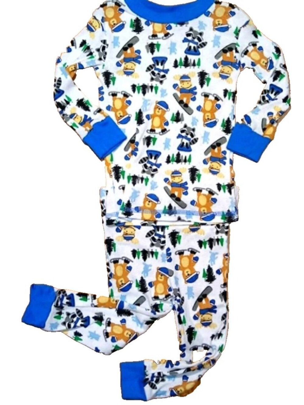 NWT Baby 18M 2 Piece Winter Outfit Snowboarding Bear Reindeer Set